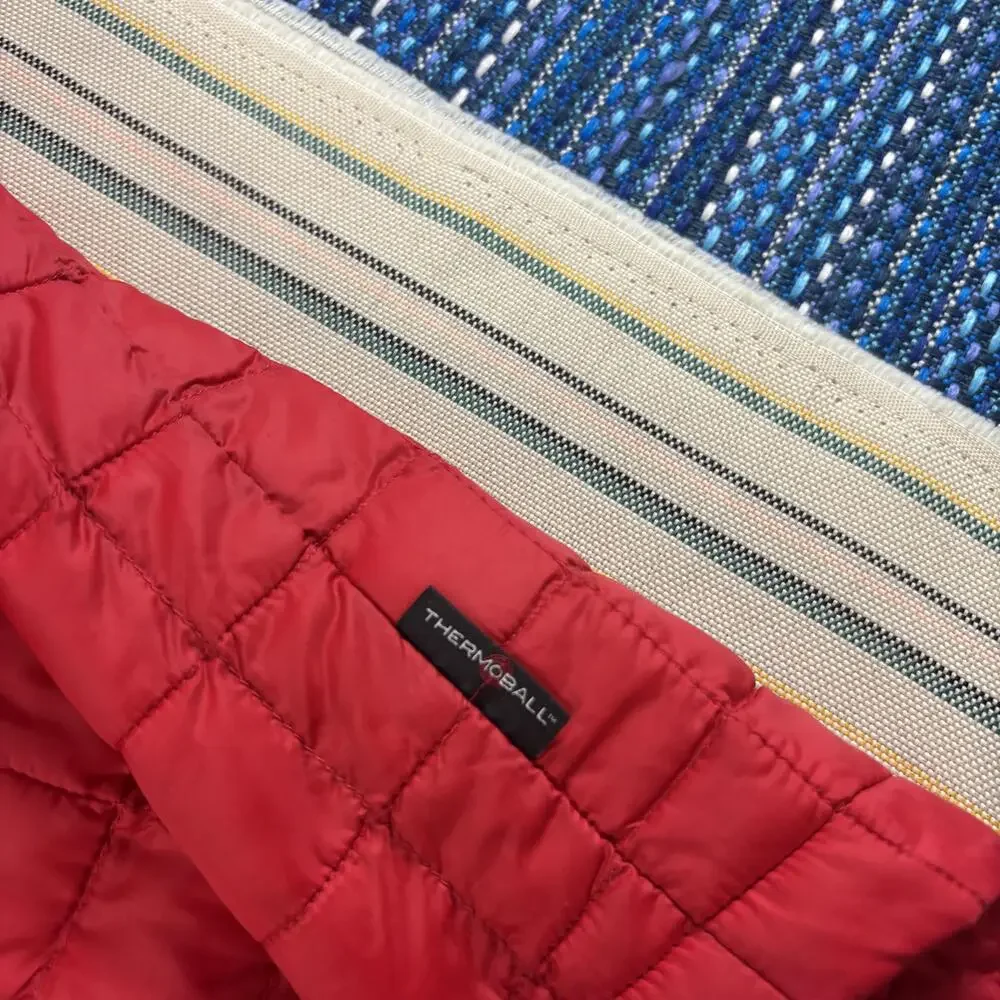 The North Face Jacket Boys Medium 10/12 Red ThermoBall Puffer Full Zip Warm